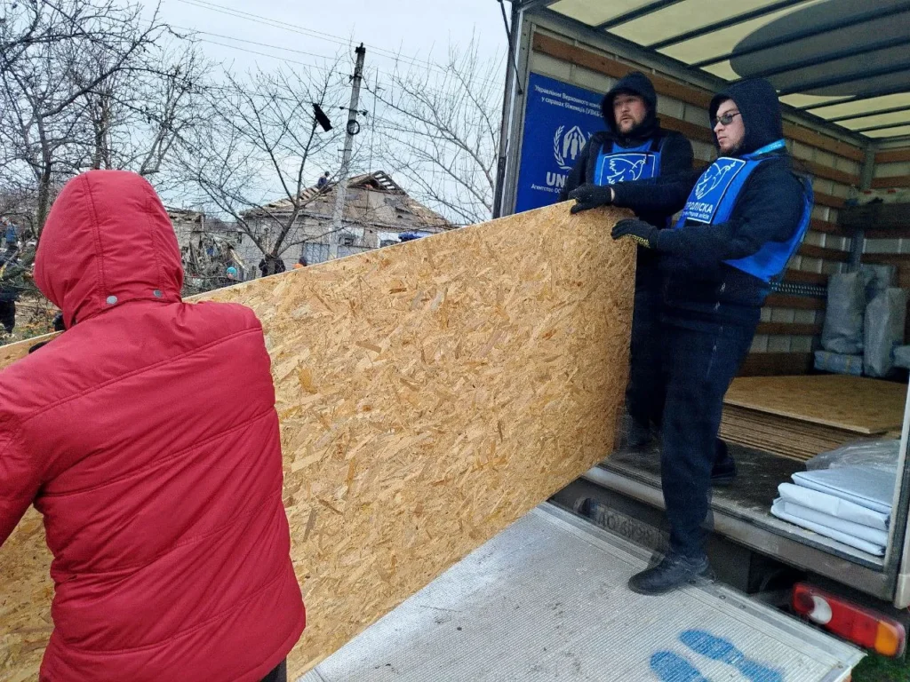 Межиріч отримав допомогу після масованого обстрілу БпЛА