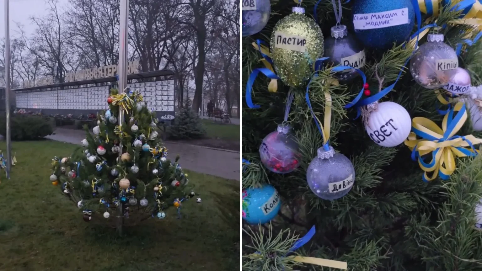 Ялинка пам’яті у Павлограді: імена загиблих героїв сяють на Алеї Слави (ВІДЕО)