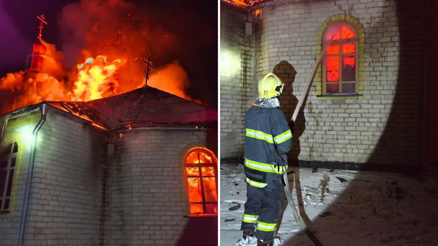 У Павлоградському районі вночі горіла церква