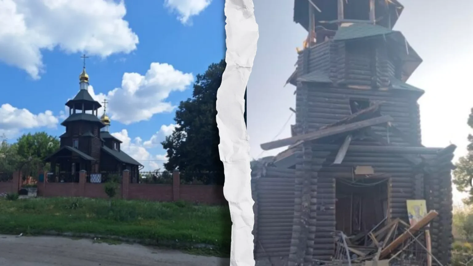 Російська армія КАБами розбила храм у Васильківці (ФОТОФАКТ)
