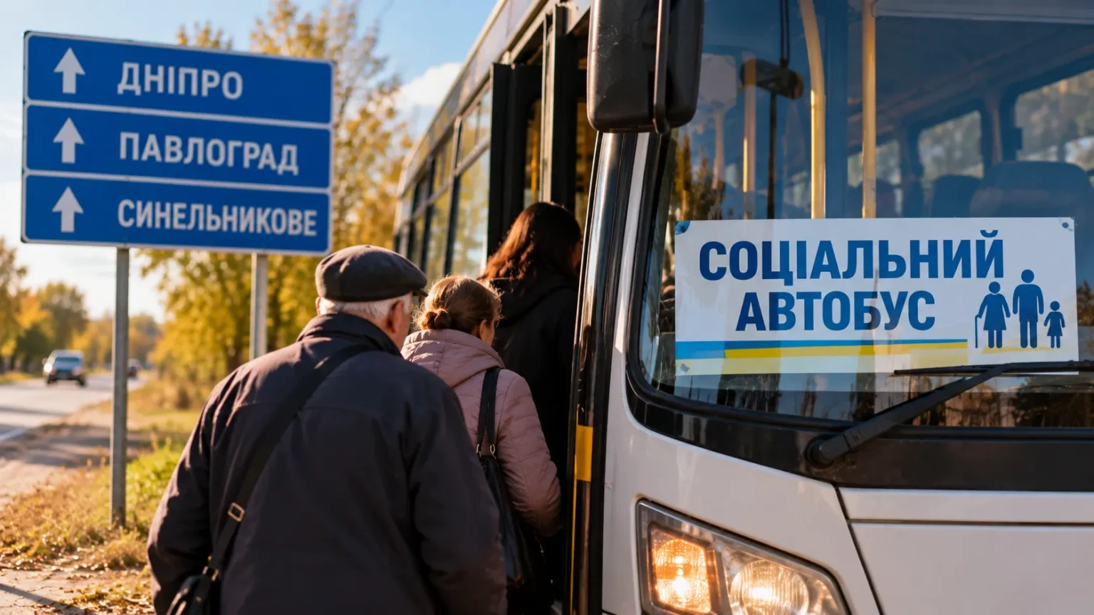 На Дніпропетровщині курсують соціальні автобуси до Дніпра, Павлограда та Синельникового: розклад і маршрути